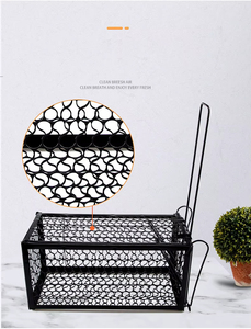 Piège à souris et rats traditionnel en métal, cage réutilisable pour attraper les souris vivantes, idéal pour le contrôle des rongeurs dans le jardin - Product Image 3