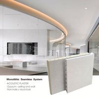 Plaque de plâtre perforée acoustique de 12,5 mm pour plafond, Gyproc, idéale pour bureaux et salles de réunion, excellente isolation phonique