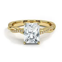 Bague en argent sterling 925 de la marque MuShan, avec un diamant moissanite rond, pour femmes, plaquée rhodium, bijoux brevetés MST