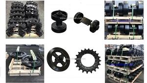 ชุดขุดเจาะยางรางช่วงล่างอะไหล่เครื่องจักรก่อสร้างชุดติดตามลูกกลิ้ง MST600 MST1500 MST800 - Product Image 2