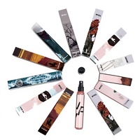 Ensemble de flacons de parfum miniatures de 20 ml pour voyage, avec des notes florales fraîches et durables, luxe pour femmes, personnalisable