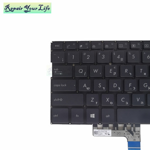 Tastiera retroilluminata <span class=keywords><strong>HE</strong></span> US RU TI per Asus ZenBook UX331UN UX331UA UX331FN UX331FAL 0KNB0-262CHE00 con tre viti di fissaggio - Product Image 2
