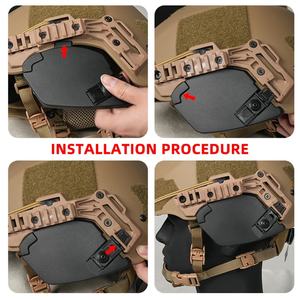 อุปกรณ์เสริมหมวกกันน็อคแบบสปอร์ต Wendy Ex 3.0 ฝาครอบรางข้างพร้อมที่ครอบหู สำหรับการล่าสัตว์กลางแจ้งและการใช้งานทางยุทธวิธี - Product Image 3