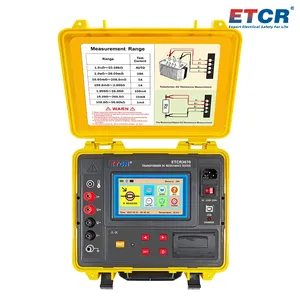 Testeur de résistance de transformateur USB à écran tactile, mode automatique double alimentation haute intensité 10A ETCR3670 - Product Image 3