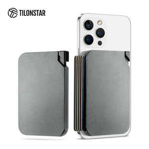 Tilonstar เคสอะลูมิเนียม TMPW100ช่องใส่บัตรเครดิต RFID ที่ใส่นามบัตรแม่เหล็กสำหรับด้านหลังโทรศัพท์ - Product Image 1