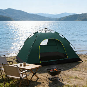 Tente familiale imperméable quatre saisons à une chambre, ouverture rapide, rangement facile, automatique, pour <span class=keywords><strong>camping</strong></span> et plage, en fibre de verre, écologique - Product Image 2