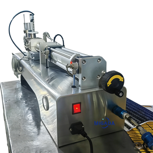 Machine de remplissage semi-automatique pneumatique à piston pour liquides visqueux (lait, jus, bière, huile, parfum, miel) - Product Image 5