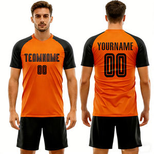 <span class=keywords><strong>Camiseta</strong></span> de Fútbol Personalizada de Alta Calidad para Hombre, Cuello Redondo, Corte Cuadrado, Temporada 2026, Camisetas de Fútbol ODM con Números y Tallas - Product Image 2