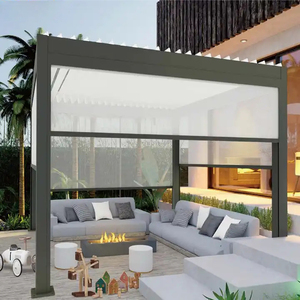 Gazebo électrique d'extérieur Pergola d'ouvre Pergola à lame en aluminium Pergola bioclimatique Système de toit Pavillon étanche Pergola de jardin Louvre - Product Image 1