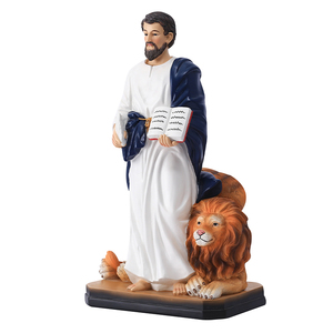 รูปปั้นโซโลมอนและสิงโตเรซินโซโลมอนขนาด12นิ้วรูปปั้นตกแต่งรูปปั้นสิงโตและสิงโตบนฐานของขวัญทางศาสนา - Product Image 6