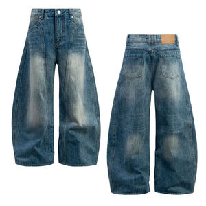 Pantalones Vaqueros de Mezclilla para Hombre, Estilo Hip Hop, Lavados, de Invierno, 100% Algodón, Corte Holgado, Alta Calidad, Rectos - Product Image 1