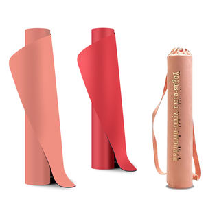 Ogamatte-tapete de yoga antiderapant para mujer, esterilla de entrenamiento de fitness de color rosa de goma natural con estampado personalizado - Product Image 5