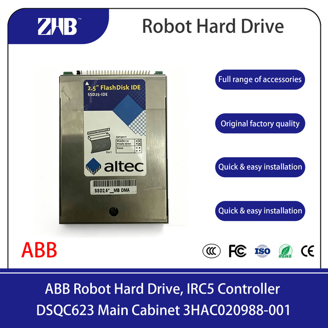 ABB Robot Hard Drive IRC5 Controller DSQC623 Main Cabinet 3HAC020988-001 Excellent Compatibility  High-performance Computing