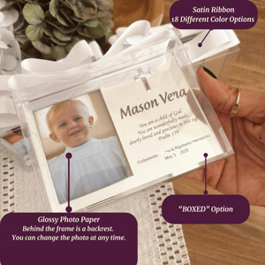 <span class=keywords><strong>Cadre</strong></span> <span class=keywords><strong>photo</strong></span> en acrylique personnalisé sur mesure <span class=keywords><strong>pour</strong></span> baptême, cadeau de première <span class=keywords><strong>communion</strong></span>, croix en acrylique personnalisée - Product Image 4
