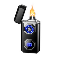 TH631 Briquet en métal à double arc au design moderne avec charge de type C pour les cadeaux d'affaires en gros