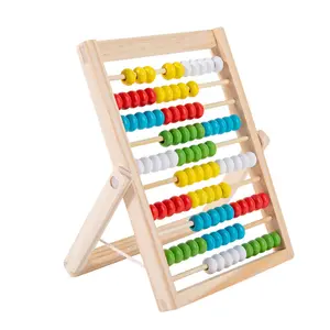Mathe Holz spielzeug Frühes pädagogisches Lernen Zählen von Spielzeug Montessori Lehrmittel für Kinder Grundschule