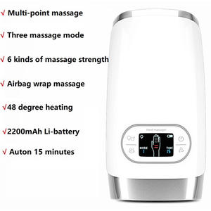 Full Vibrating 360 Degrees Hand Massager Wireless <b>Heating</b> Compression Finger Electric <b>Usb</b> Recharger Automatic Hand Massager - Product Image 5
