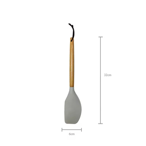 Juego de Utensilios de Cocina de Silicona de 3 Piezas, Ecológicos y No Tóxicos, con Mango de Madera, Aptos para Lavavajillas, Suministro Directo de Fábrica - Product Image 3