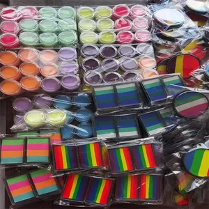 ชุดสีเพ้นท์หน้าสูตรน้ำสำหรับเด็ก ขายดี ลายเค้กสีรุ้งใหม่ ปลอดภัย สำหรับวีแกน เหมาะสำหรับแต่งหน้าฮาโลวีนทุกวัย - Product Image 6
