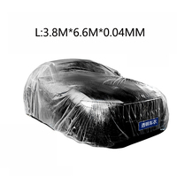 Housses de voiture jetables transparentes PE de haute qualité anti-poussière et étanche 20pcs Pack