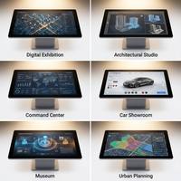 Table tactile interactive AWSTOUCH de 43 pouces, multi-usages pour l'éducation, les jeux, les entreprises et les cafés