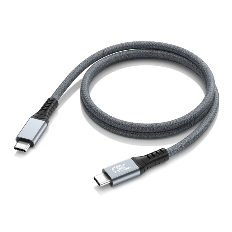 New product with braid USB 4 Dual PD3.1 240W cable Thunder 4 Full feature ultra HD ultra speed 40GB TYPE-C cable