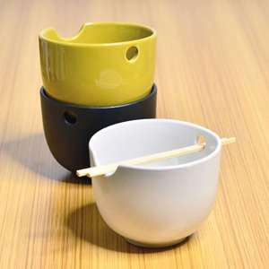 Bol en céramique japonais profond réutilisable avec baguettes, logo personnalisé, vente en gros, directement de l'usine en Chine - Product Image 1