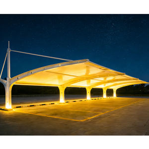 Structure tendue en PVC ignifuge pour abri de stationnement en cantilever, auvent de stationnement en PVC tendu - Product Image 6