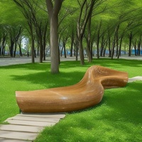 Banc d'extérieur moderne et élégant en bois pour les espaces commerciaux Sièges confortables pour les parcs Plazas Hôpitaux Hôtels Gymnases