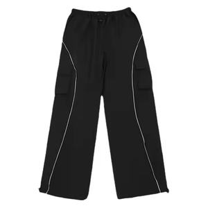 Pantalones de Verano para Mujer, Estilo Deportivo, 100% Nailon, Cintura Baja, Holgados, con Logotipo Personalizado, Precio Bajo, Gran Venta - Product Image 5