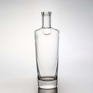 Chai thủy tinh cao cấp thiết kế tùy chỉnh 500ml 700ml 750ml, đáy dày, đựng rượu mạnh, rượu rum, gin, tequila, <span class=keywords><strong>vodka</strong></span>, rượu whisky, có nút chai. - Product Image 1