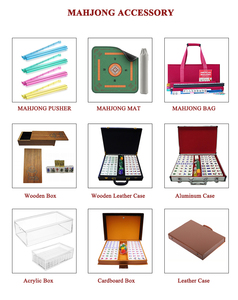 Juego de Mahjong de Plástico de Lujo Moderno Personalizado, con Capas, Impresión UV, Grabado, Mini, de Viaje, 4 Capas, Fichas de Mahjong Americanas de Acrílico, Estilo <span class=keywords><strong>Casino</strong></span> - Product Image 3