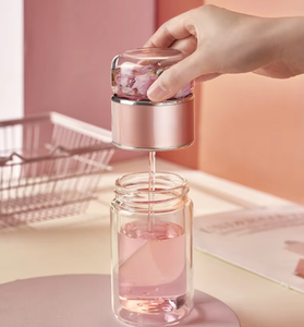 Copo Térmico de Chá de 500ml em Vidro Borossilicato Resistente ao Calor com Infusor de Chá Livre de BPA - Product Image 4