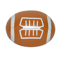 Mini ballon de rugby souple, en PVC, simili cuir, rembourré en coton PP, jouet de football pour enfants, pour les jeux sportifs