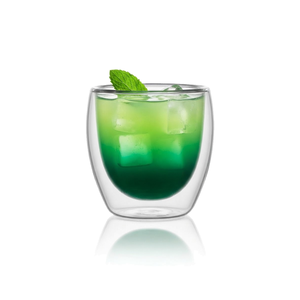 Vaso de doble pared de 200 ml / 6.83 oz, vaso aislante de borosilicato para cócteles, Old Fashioned, <span class=keywords><strong>Negroni</strong></span>, whisky, para el hogar o <span class=keywords><strong>bar</strong></span>. - Product Image 1