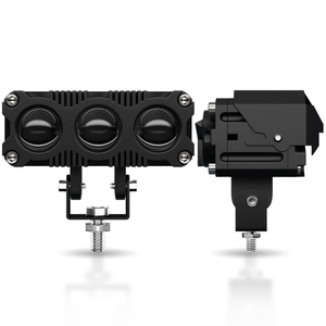 ไฟสปอร์ตไลท์มอเตอร์ไซค์แบบสามตาขนาด 3 นิ้ว พร้อมพัดลมระบายความร้อน ไฟหน้า LED สำหรับรถยนต์ ไฟสปอร์ตไลท์ดัดแปลง - Product Image 2