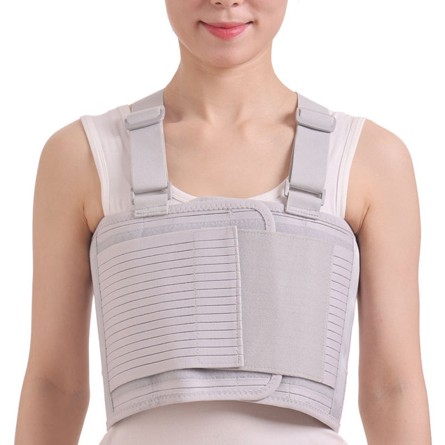 Rib Belt Chest Binder for Broken Injury Ribs Elastic Rib Brace Compression Support