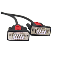 Kabel Adaptor Serial USB 2.0 RS232 Konektor Ganda DB9 Male Tembaga Berlapis Timah dengan Pelindung PVC Berjalin