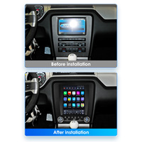 Autoradio Android CARUPEZ 9,7 pouces pour Ford Mustang 2010-2014 7862S 8 cœurs, style Tesla vertical, unité principale de navigation, DSP GPS
