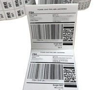 Étiquettes de codes-barres personnalisées SKU FBA UPC autocollants EAN étiquettes auto-adhésives POS à transfert thermique
