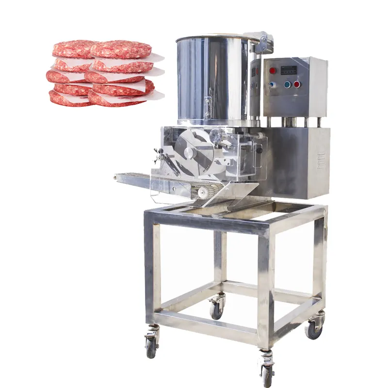 Machine électrique pour fabriquer des boulettes et hamburgers, haute efficacité, automatique, appareil Commercial pour <span class=keywords><strong>Hamburger</strong></span>, offre spéciale