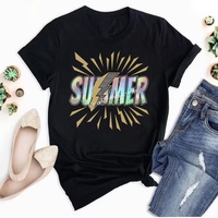 Personnalisé Bling palmier et vagues fer sur cristal Motif Hotfix modèle Tropical plage palmier strass transfert