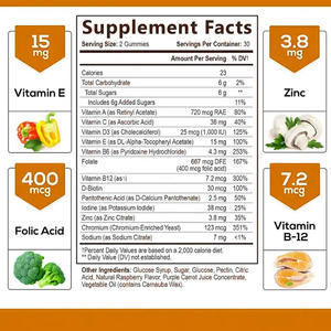 Gomitas Multivitamínicas Veganas Halal de Marca Propia Ausreson, Suplemento Dietético Multivitamínico en Gomitas - Product Image 2