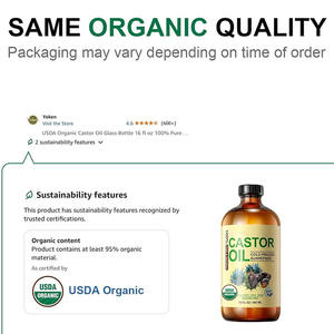 16 Floz 100% Aceite de ricino prensado en frío natural puro para cara, cuerpo, cabello, pestañas, sin hexano, sin refinar para paquete de aceite de ricino - Product Image 3