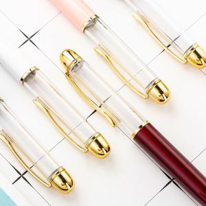 Stylo bille promotionnel en métal, nouveau design, format plus grand, couleur métallique personnalisable, largeur d'écriture 1,0 mm, corps vide - Product Image 3