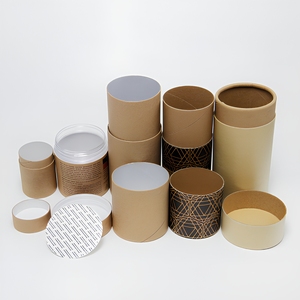 Empaque de <span class=keywords><strong>Tubo</strong></span> de Papel Cilíndrico de Lujo Personalizado, Cartón Kraft Redondo Reciclado, Ecológico, Biodegradable e Impreso al por Mayor - Product Image 4