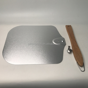 Paleta giratoria de pelar <span class=keywords><strong>Pizza</strong></span> de grado alimenticio, <span class=keywords><strong>pala</strong></span> giratoria, mango de madera sólida, tornillo de acero inoxidable, herramientas de hornear, precio de fábrica de regalo - Product Image 3