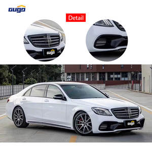 Kit de carrosserie en matériau ABS GUGO pour Mercedes-Benz <span class=keywords><strong>S</strong></span> W222 18-20 S63 2014-2017 Modèle de pare-chocs avant et arrière Upgrade New Condition - Product Image 4
