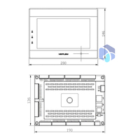 Panel de Control Industrial PLC/HMI Todo en Uno con Interfaz Ethernet y Pantalla Táctil HMI para Interfaz Humano-Máquina en PC Industriales
