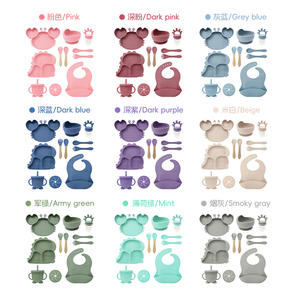 Juego de Alimentación de Silicona Portátil para Bebés de 11 Piezas, con Base de Succión, Libre de BPA, Ecológico, Apto para Lavavajillas - Product Image 5